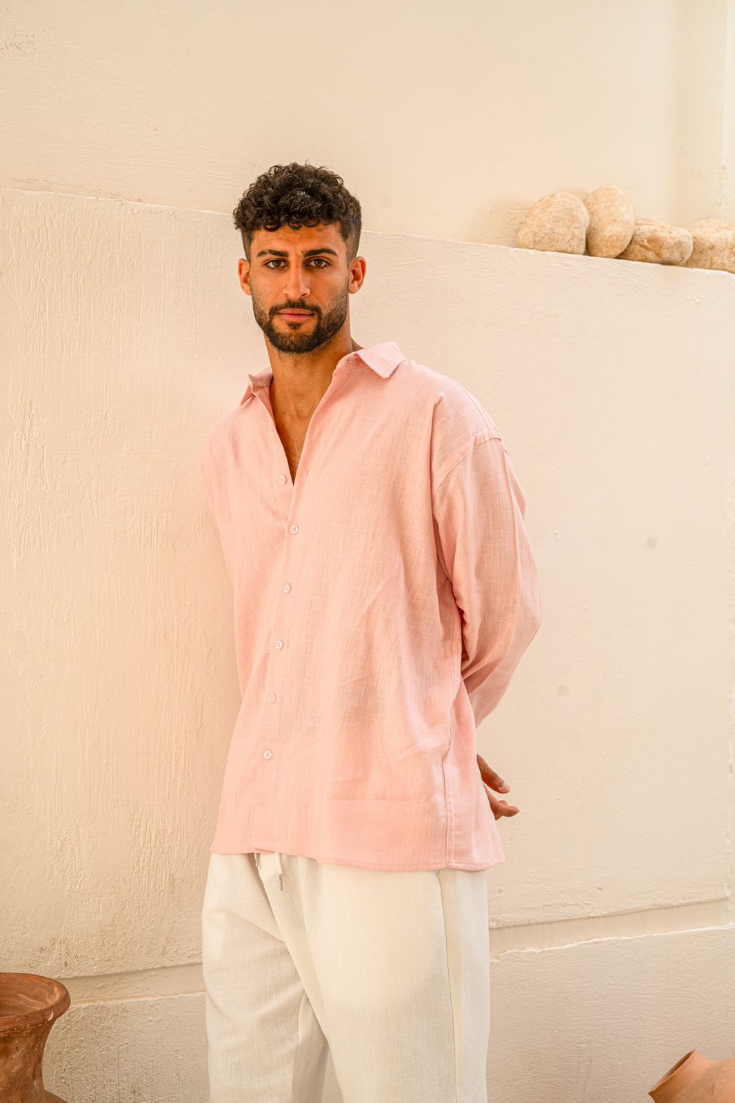 Rose Linen Shirt